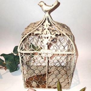 Vintage birdcage / card Box